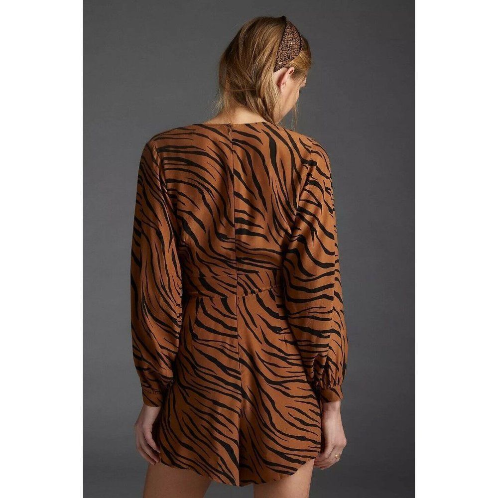 NWT FAITHFULL THE BRAND Sz M L LOTTIE ROMPER ONE PIECE IN KENYA ANIMAL PRINT - Picture 4 of 4